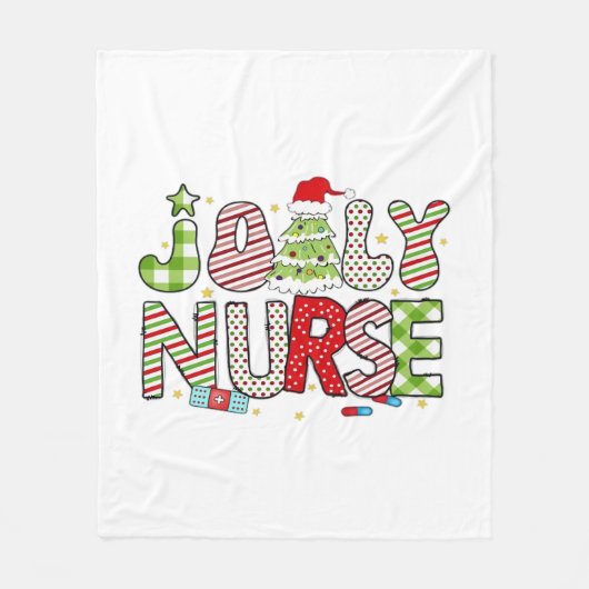 Jolly Nurse, Halloween Classic T-shirt Fleece Deken (Voorkant)