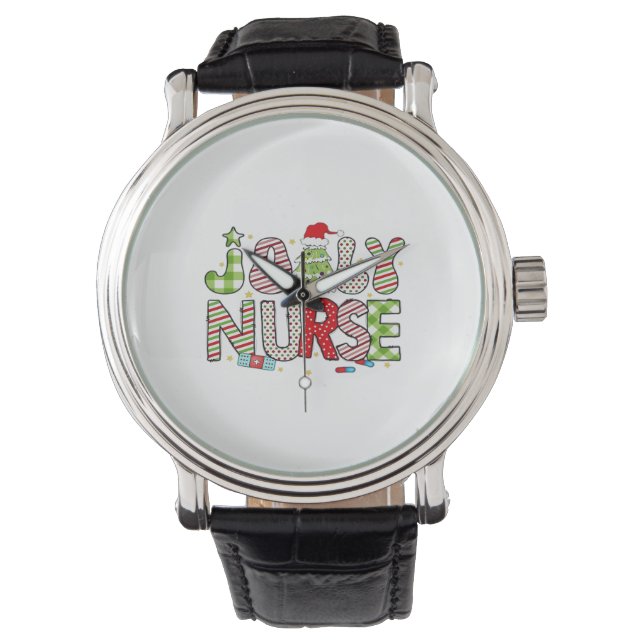 Jolly Nurse, Halloween Classic T-shirt Horloge (Voorkant)