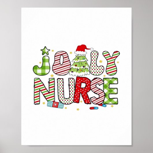 Jolly Nurse, Halloween Classic T-shirt Poster (Voorkant)