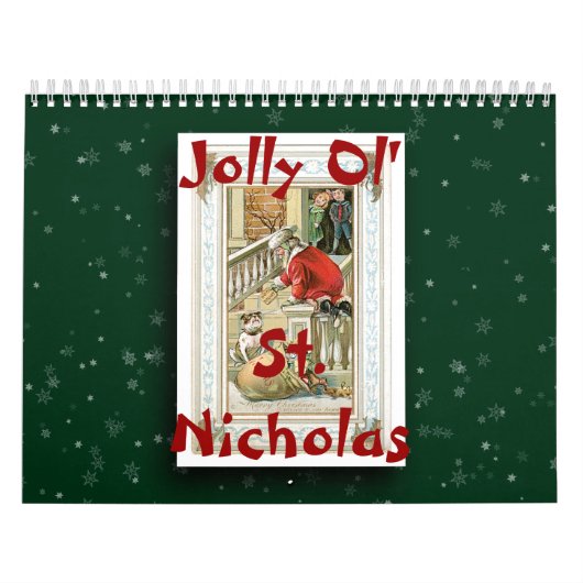 Jolly Ol' St. Nicholas Kerstmis het hele jaar door Kalender (Hoes)