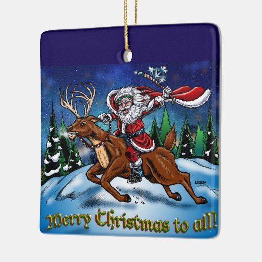 Jolly Old Elf Ornament by Tracy Lesch (Links)