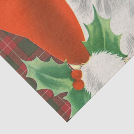 Jolly Old Father Kerstrero Tissuepapier (Detail)