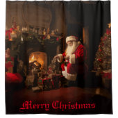 Jolly Old Saint Nick Douchegordijn (Voorkant)