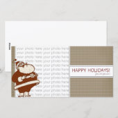 Jolly Old Saint Nick-fotokaart Feestdagenkaart (Voorkant / Achterkant)