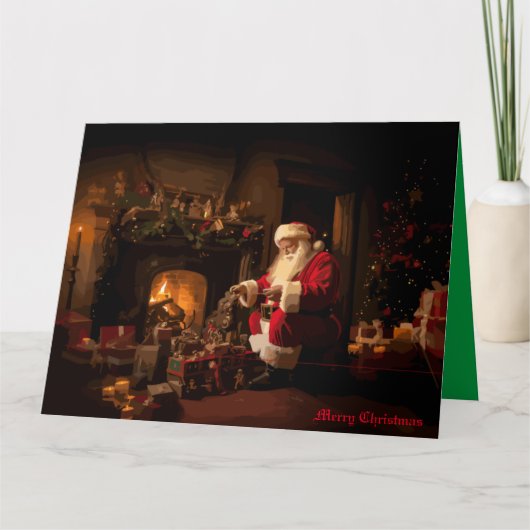 Jolly Old Saint Nick Kaart (Voorkant)