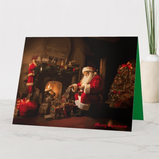 Jolly Old Saint Nick Kaart (Voorkant)