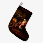 Jolly Old Saint Nick Kleine Kerstsok (Voorkant (Hangend))