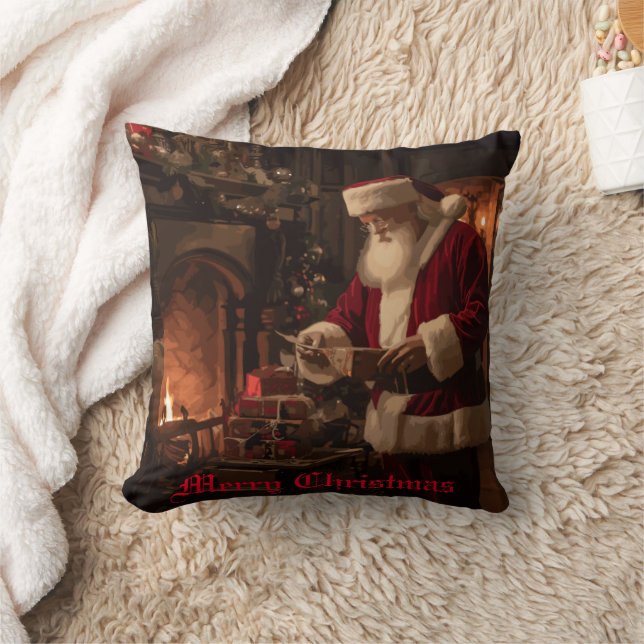 Jolly Old Saint Nick Kussen (Deken)