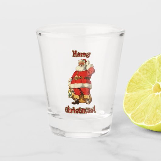 Jolly Old Saint Nick Shot Glas (Voorkant)