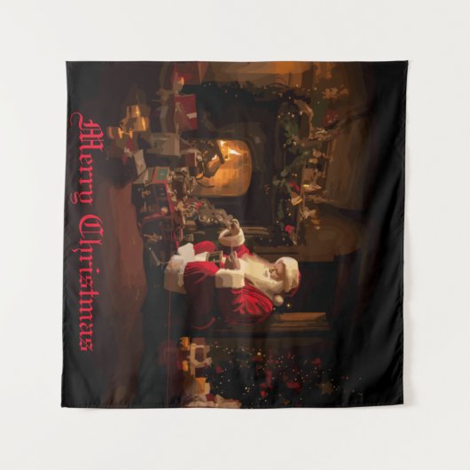 Jolly Old Saint Nick Wandkleed (Voorkant (horizontaal))