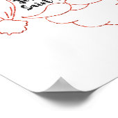 Jolly Old Saint Nicolas Red Glitter Poster (Hoek)