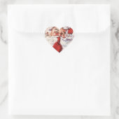  Jolly Old Santa Shhh Beige Heart Sticker (Tas)