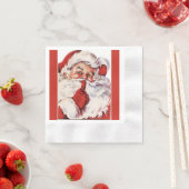 Jolly Old Santa Shhh Red Coined Servet (Insitu)