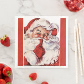 Jolly Old Santa Shhh Rood Servet (Insitu)