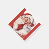 Jolly Old Santa Shhh Rood Servetten (Hoek)