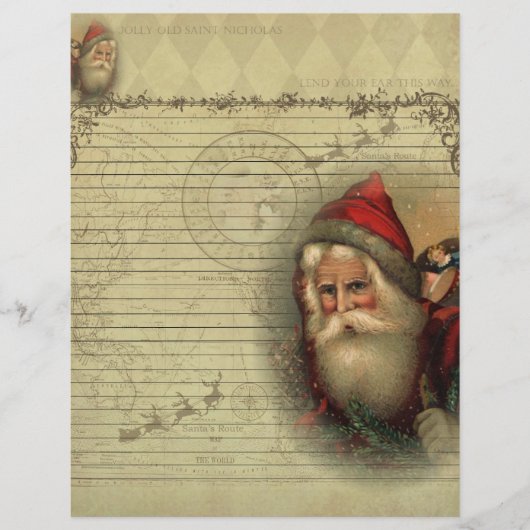 Jolly Old St. Nicholas Letter uit Santa Paper (Voorkant)