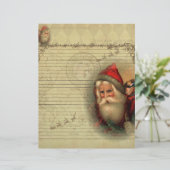 Jolly Old St. Nicholas Letter uit Santa Paper (Staand voorkant)