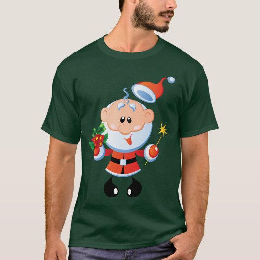 Jolly Old St. Nick Funny T-shirt (Voorkant)
