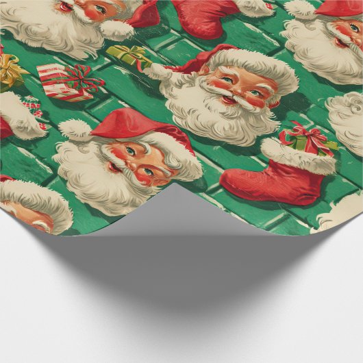 Jolly Old St. Nick's Cadeaupapier (Hoek)