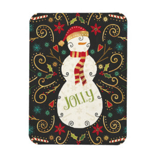 Jolly Otomi Holiday Snowman Magneet