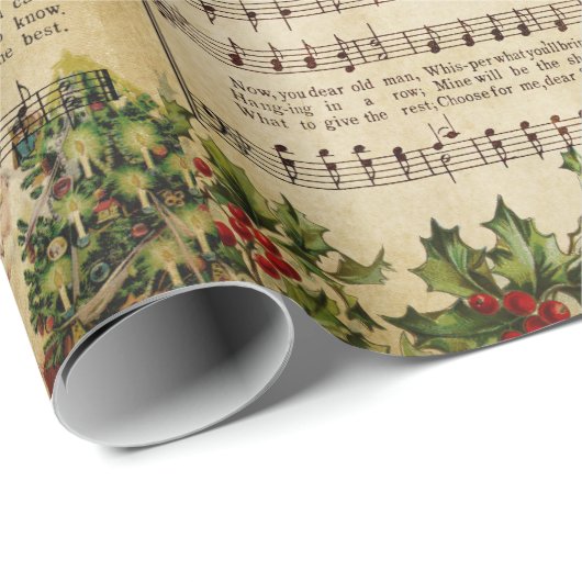 "JOLLY OUD ST. NICHOLAS"-Vintage Cadeaupapier (Rol Hoek)