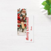 Jolly oude St. Nicholas Gift Labels Mini Visitekaartjes (Bureau)