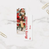 Jolly oude St. Nicholas Gift Labels Mini Visitekaartjes (Kantoor)