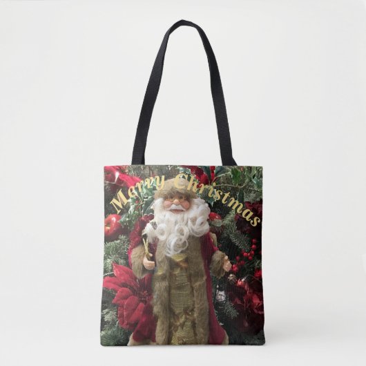 Jolly ouderwetse kerstman tote bag (Voorkant)