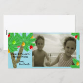 Jolly Palm Trees / Foto Wenskaart Feestdagenkaart (Voorkant / Achterkant)