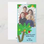 Jolly Palm Trees / Foto Wenskaart Feestdagenkaart (Voorkant / Achterkant)