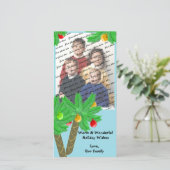 Jolly Palm Trees / Foto Wenskaart Feestdagenkaart (Staand voorkant)