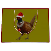 Jolly Pheasant Christmas Gift Bag Groot Cadeauzakje (Voorkant)