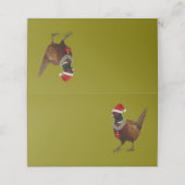 Jolly Pheasant Table Place Cards Plaatskaartje (Buitenkant ongevouwen)