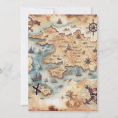 Jolly Pirates 8e verjaardagsfeest Kaart (Achterkant)