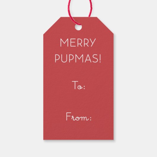 Jolly Pug Gift Label Cadeaulabel (Achterkant)