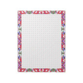 Jolly Red Christmas Fun Dot Grid Organizer Planner Notitieblok (Linkerzijde)