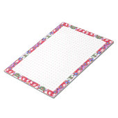 Jolly Red Christmas Fun Dot Grid Organizer Planner Notitieblok (Schuin)