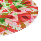 Jolly Red Green Christmas Star Dopamine Decor Snijplank (Hoek)