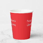 Jolly Red & White Kerstfeest: Papieren Bekers (Links)