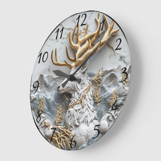 Jolly Reindeer Christmas Fun Grote Klok (Hoek)