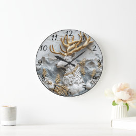 Jolly Reindeer Christmas Fun Grote Klok