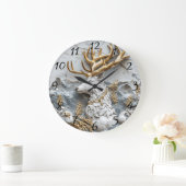 Jolly Reindeer Christmas Fun Grote Klok (Huis)