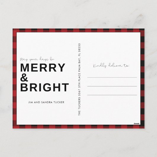 Jolly Rendier Kerstvakantie Feestdagenkaart (Achterkant)