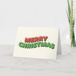 Jolly Retro Kids Merry Christmas Feestdagen Kaart