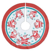 Jolly Retro Santas Kerstboom Rok (Voorkant)