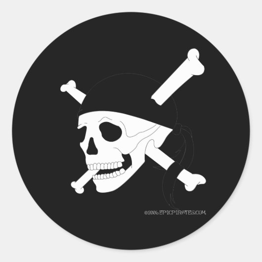 Jolly Roger #1 Ronde Sticker (Voorkant)