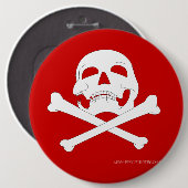 Jolly-Roger #4  Ronde Button 6,0 Cm (Voorkant /achterkant)
