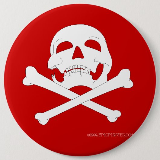 Jolly-Roger #4  Ronde Button 6,0 Cm (Voorkant)