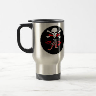 Jolly Roger A Monogram Initiaal Reisbeker