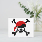 Jolly Roger Briefkaart (Staand voorkant)